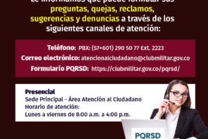 Canales de información PQRSD