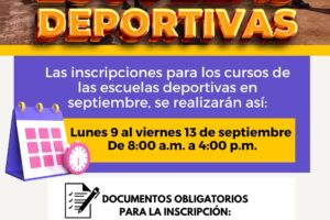 Inscripciones escuelas deportivas