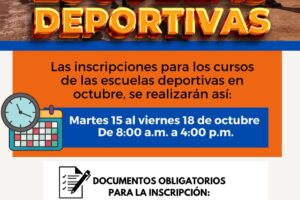 Inscripciones escuelas deportivas